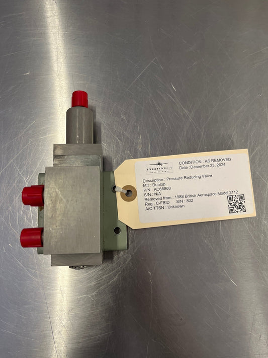 AC66868 Pressure Reducing Valve | FractionAIR inc. - Aircraft Parts & Accessories