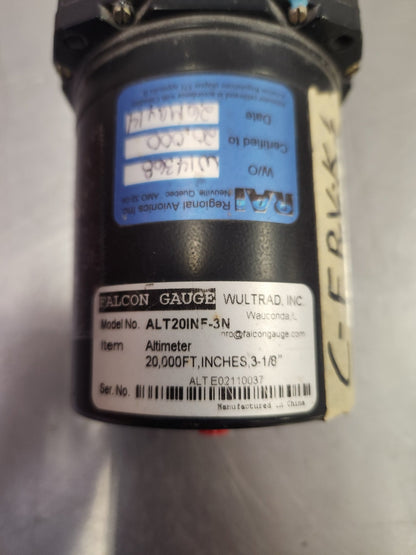 ALT20INF-3N Wultrad Inc Altimeter (Core) | FractionAIR Parts - Aircraft Parts & Accessories
