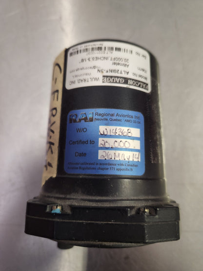 ALT20INF-3N Wultrad Inc Altimeter (Core) | FractionAIR Parts - Aircraft Parts & Accessories