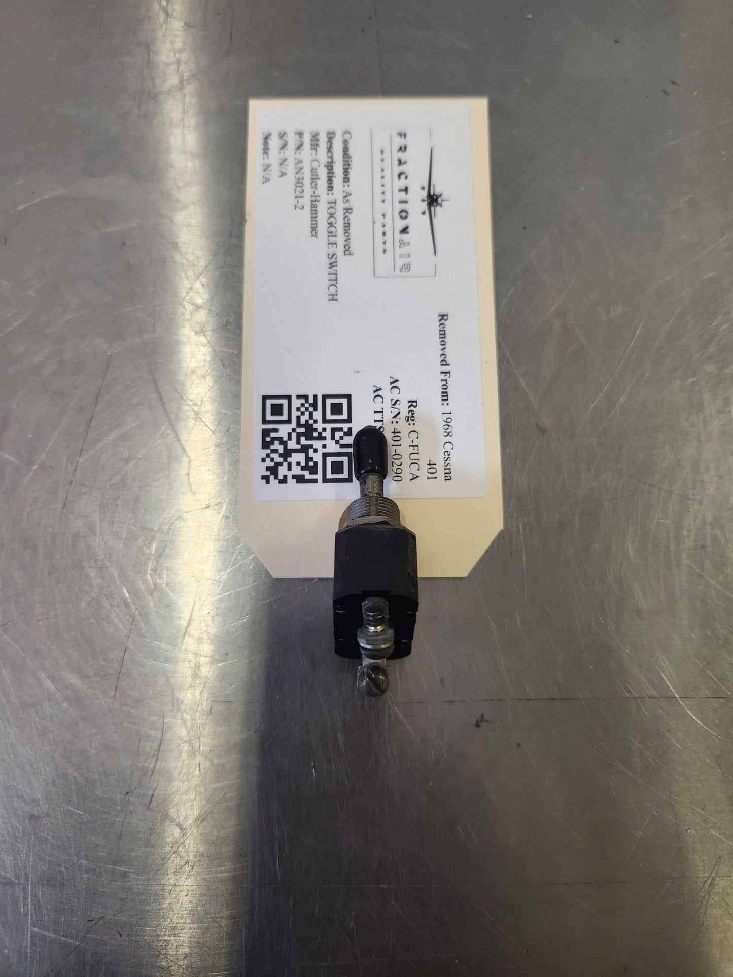 AN3021 - 2 Cutler - Hammer TOGGLE SWITCH | FractionAIR Parts - Aircraft Parts & Accessories