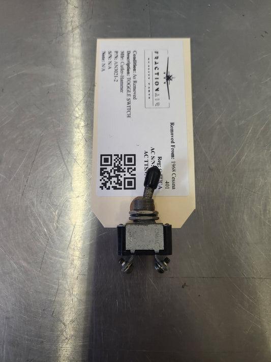 AN3021 - 2 Cutler - Hammer TOGGLE SWITCH | FractionAIR Parts - Aircraft Parts & Accessories
