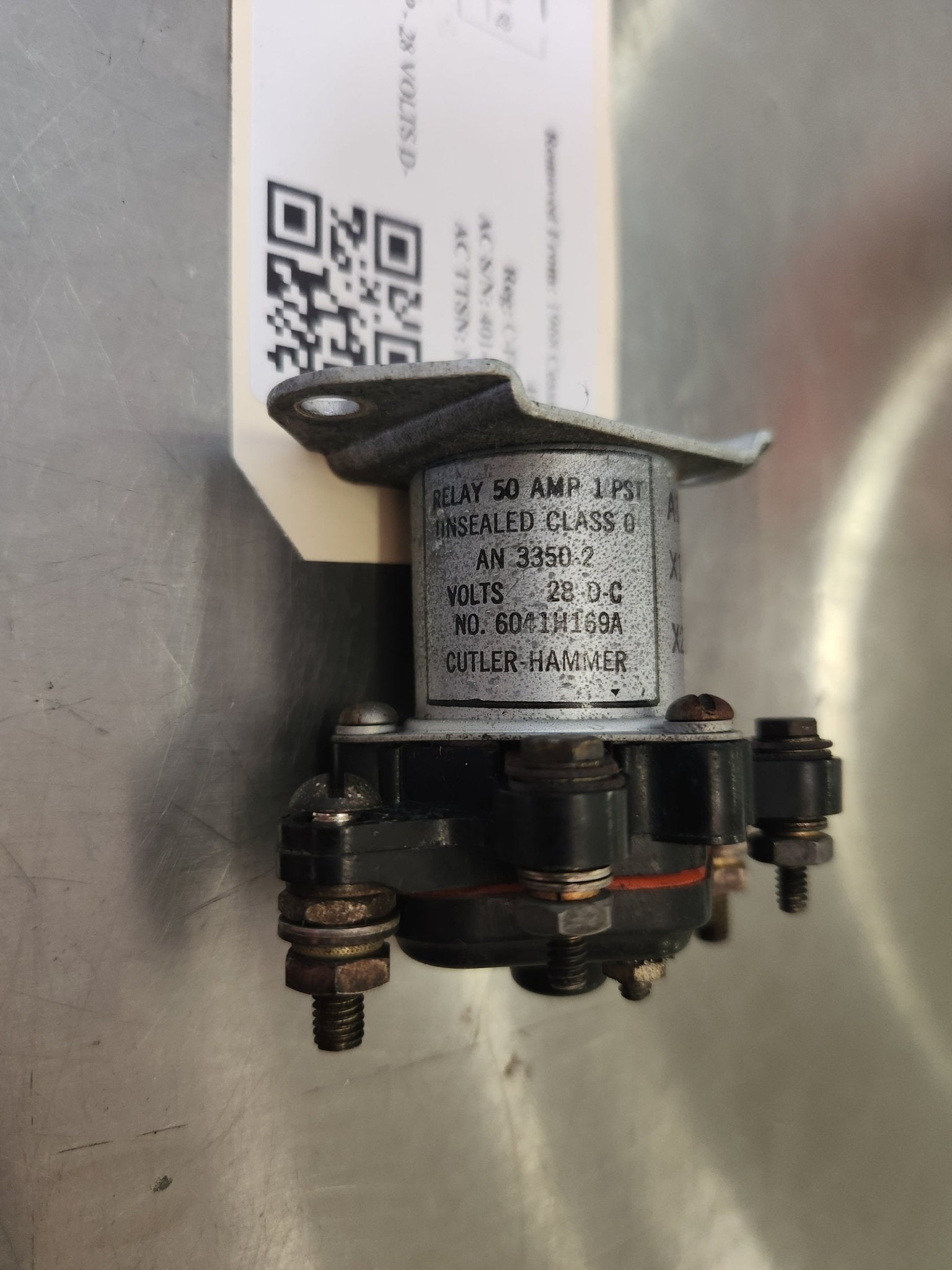 AN3350 - 2 Cutler - Hammer RELEY 50 AMPS - 28 VOLTS D - C | FractionAIR Parts - Aircraft Parts & Accessories