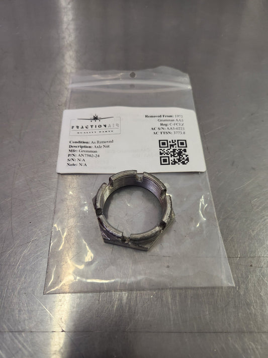 AN7502 - 24 Grumman Axle Nut | FractionAIR Parts - Aircraft Parts & Accessories