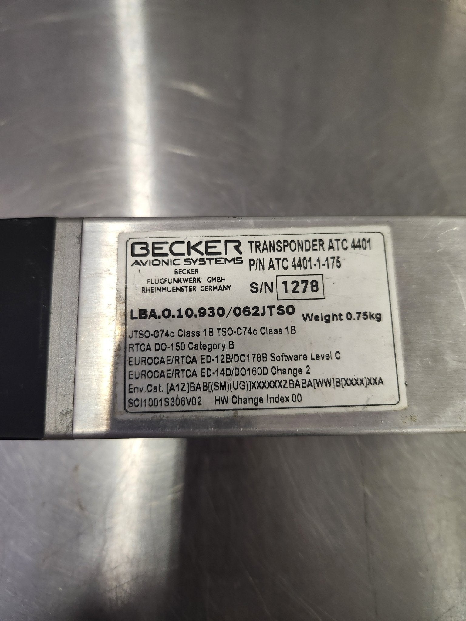 ATC 4401-1-175 Becker Transponder | FractionAIR Parts - Aircraft Parts & Accessories