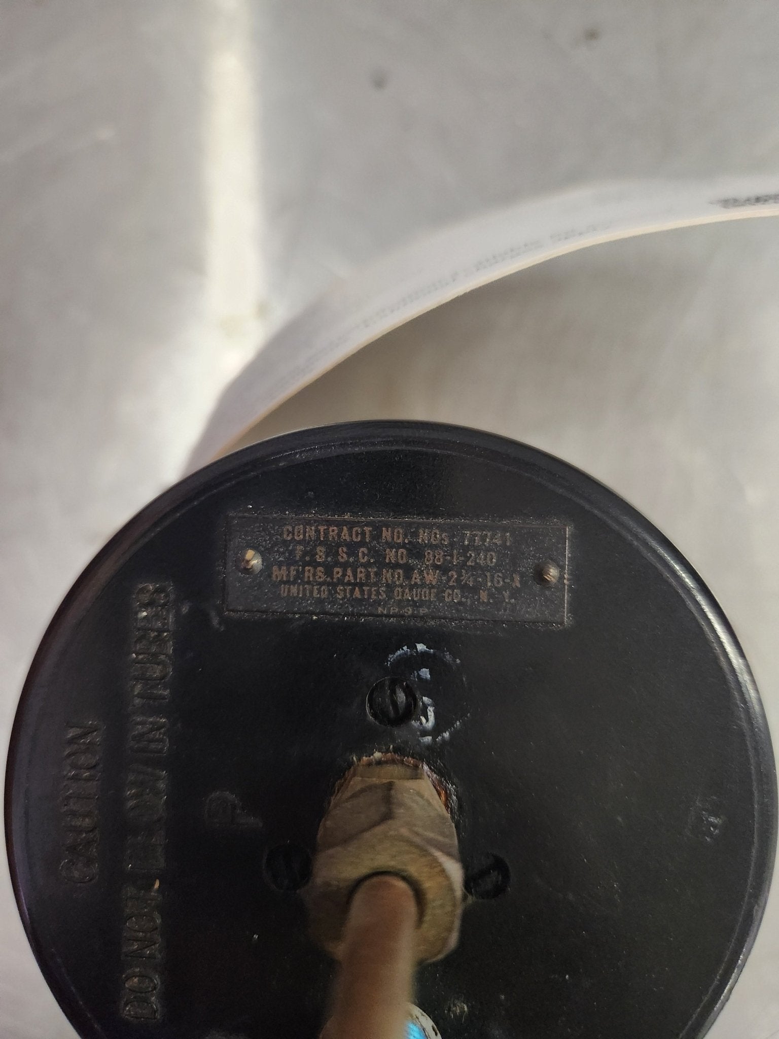 AW - 2¼ - 16 - X United States Gauge Airspeed Indicator 77741 | FractionAIR Parts - Aircraft Parts & Accessories