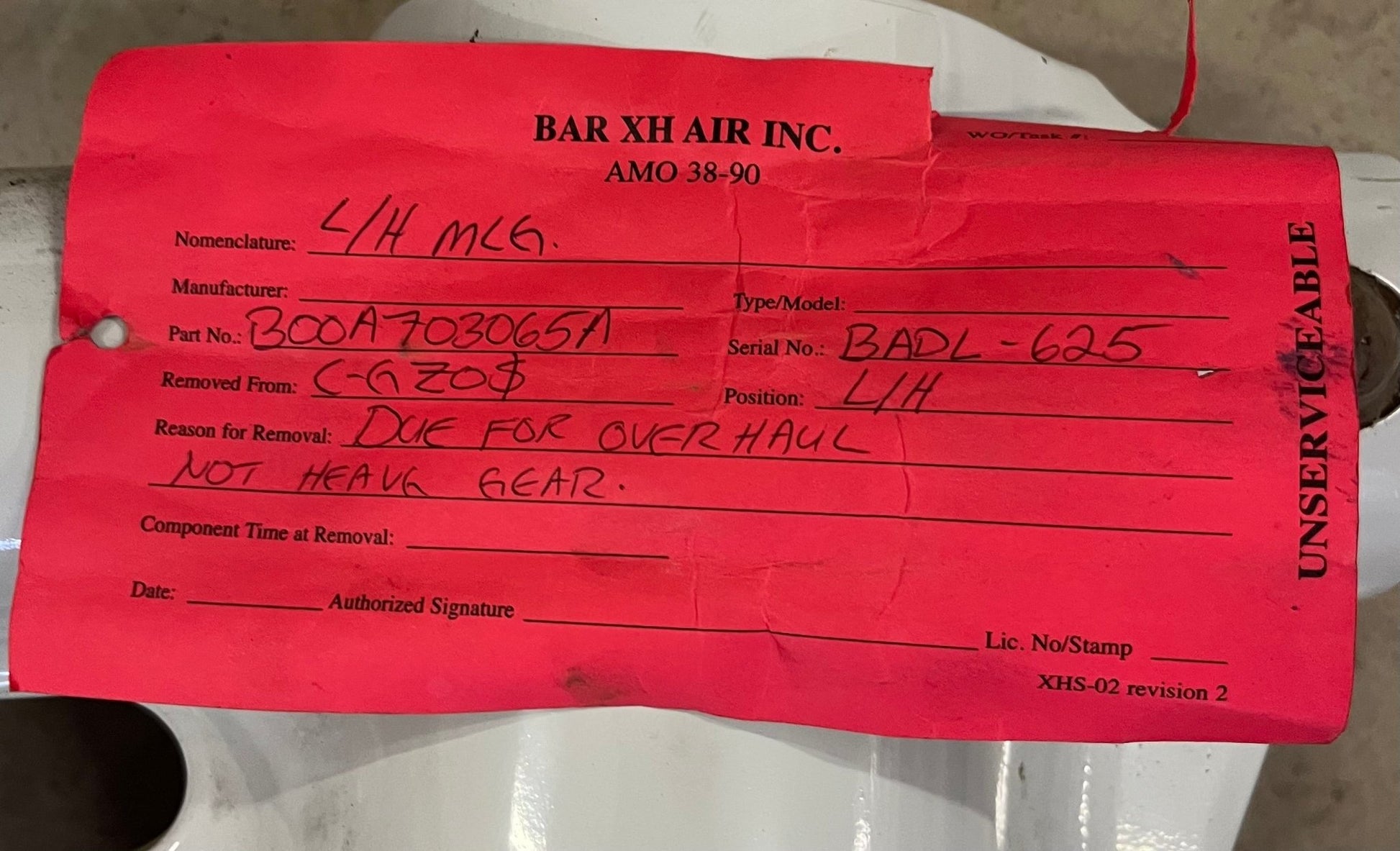British Aerospace B00A703065A Jet Stream LH MLG | FractionAIR inc. - Aircraft Parts & Accessories