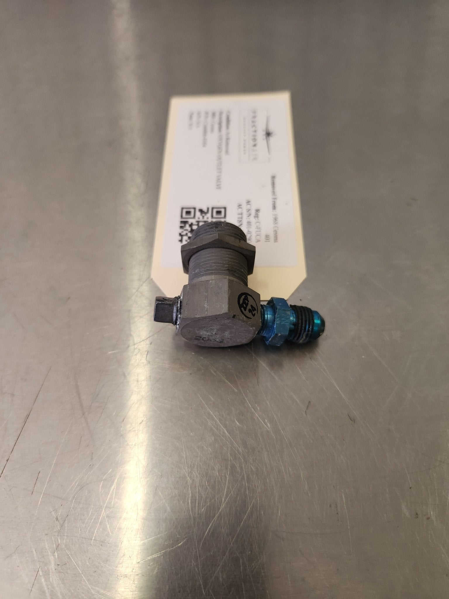 C166006 - 0104 Cessna OXYGEN OUTLET VALVE C166006 - 0101 | FractionAIR Parts - Aircraft Parts & Accessories