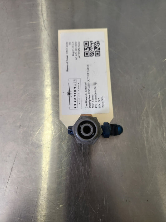 C166006 - 0104 Cessna OXYGEN OUTLET VALVE C166006 - 0101 | FractionAIR Parts - Aircraft Parts & Accessories