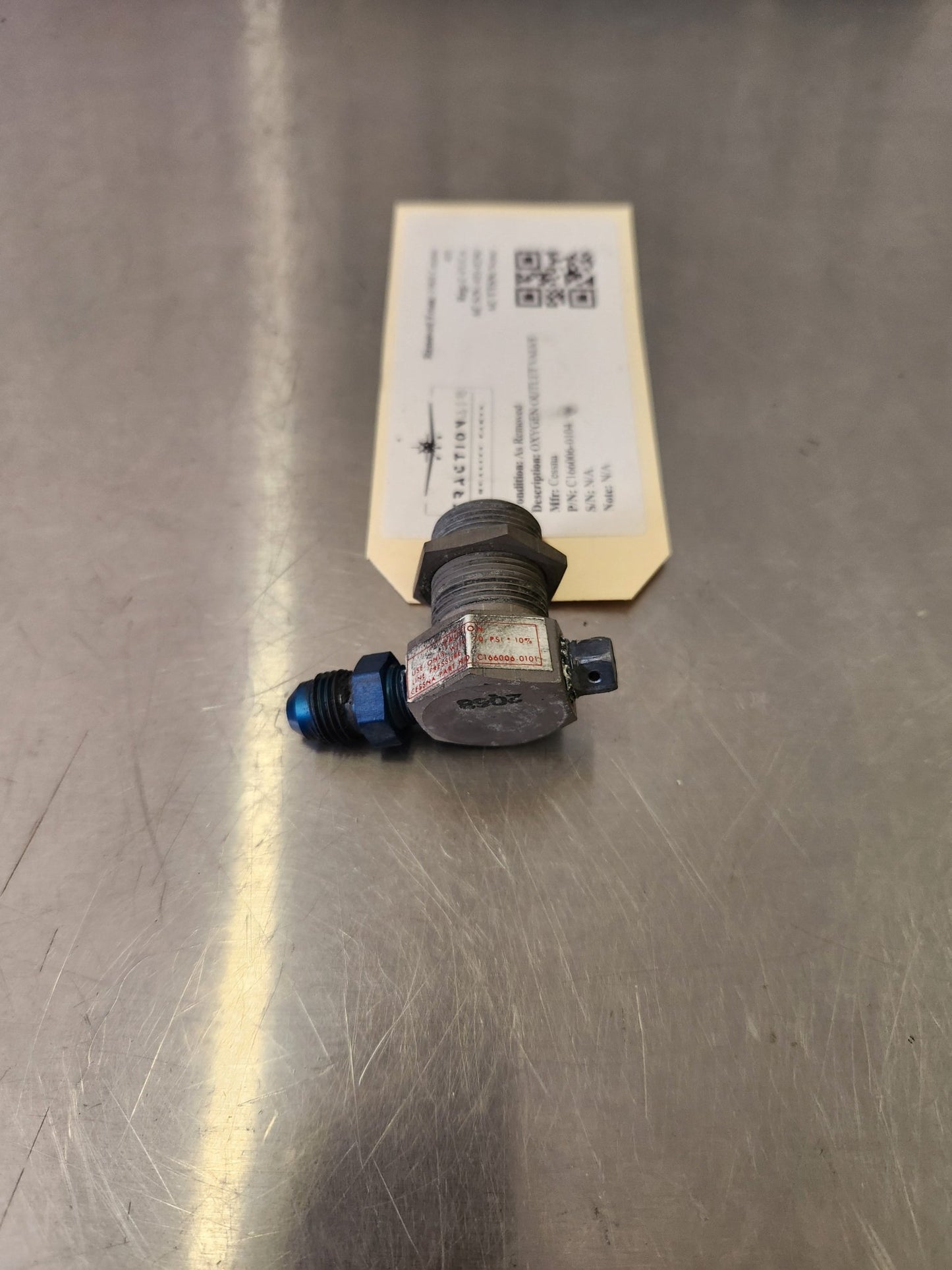 C166006 - 0104 Cessna OXYGEN OUTLET VALVE C166006 - 0101 | FractionAIR Parts - Aircraft Parts & Accessories