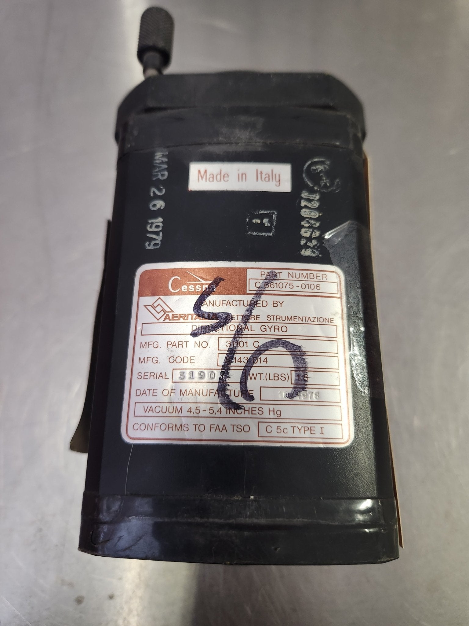 C661075-0106 Cessna Directional Gyro (Core) | FractionAIR Parts - Aircraft Parts & Accessories