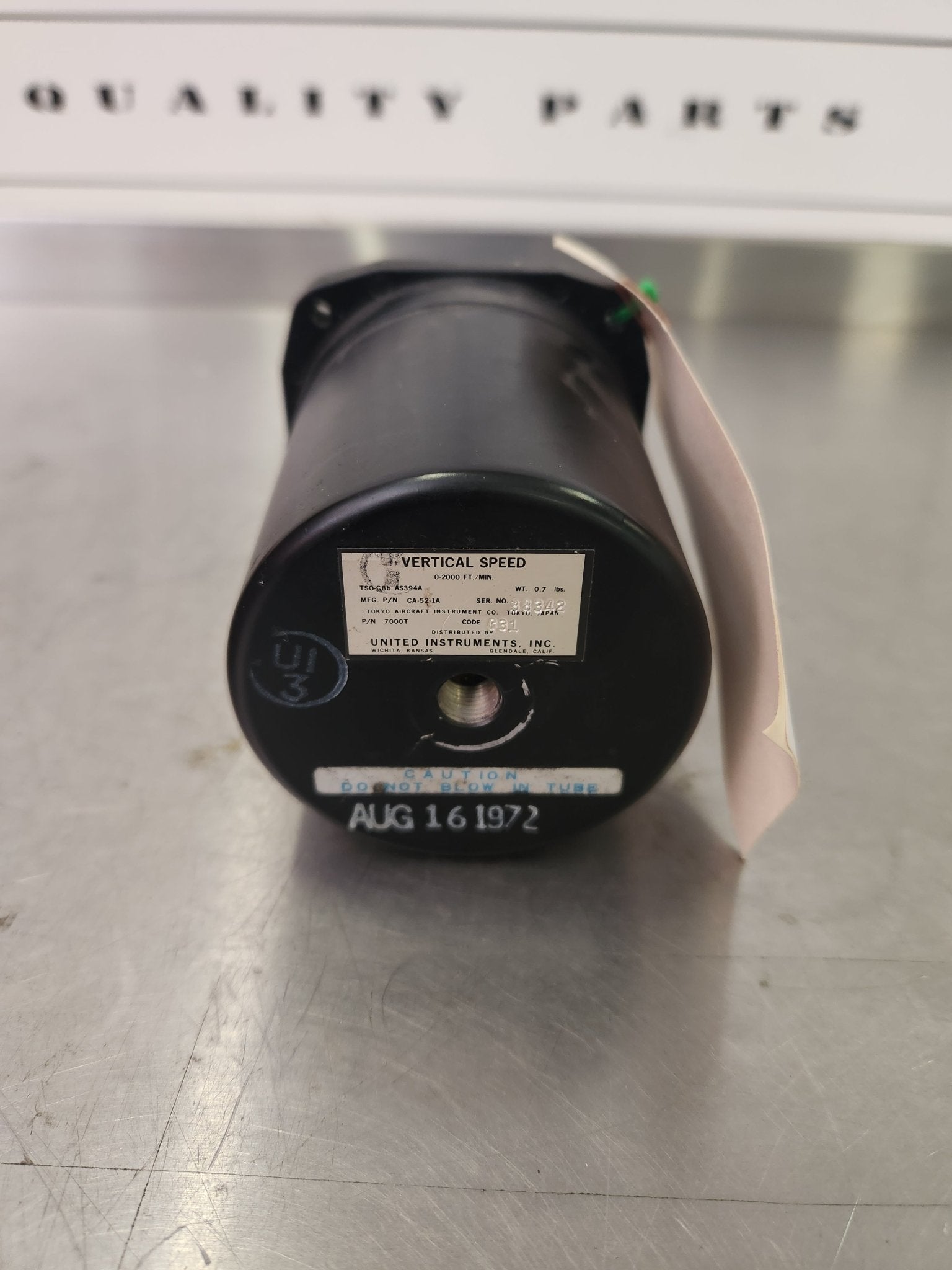 CA - 52 - 1A United instruments Vertical speed indicator | FractionAIR Parts - Aircraft Parts & Accessories