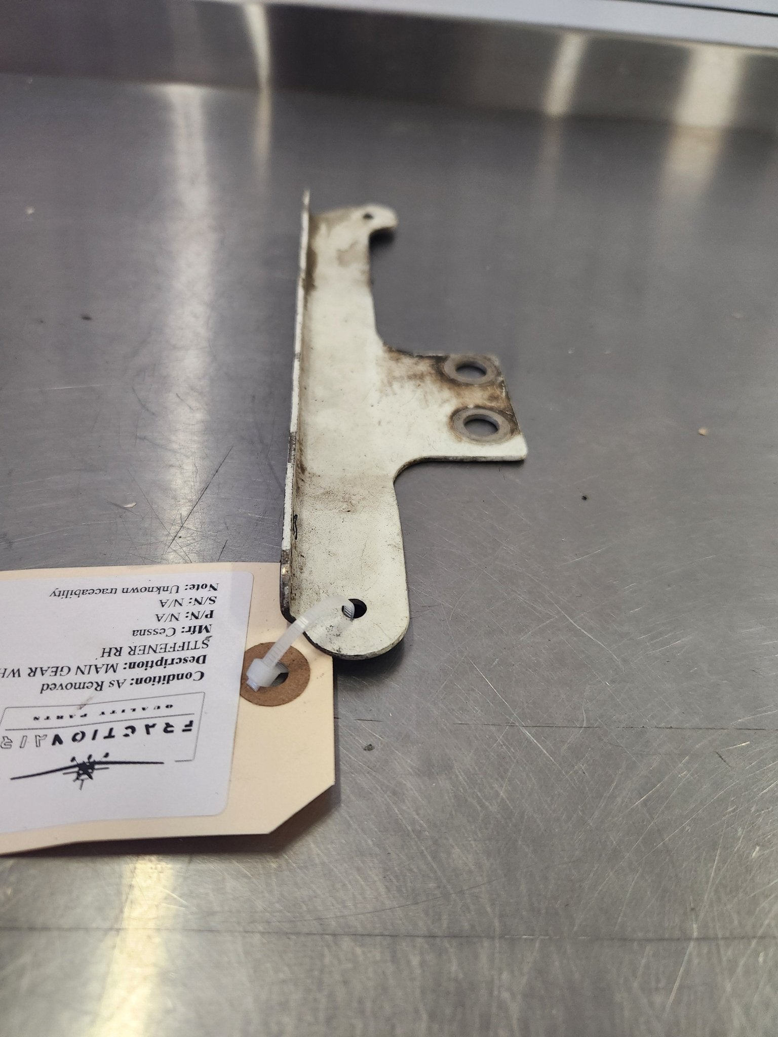 Cessna MAIN GEAR WHEEL FAIRING STIFFENER RH | FractionAIR Parts - Aircraft Parts & Accessories