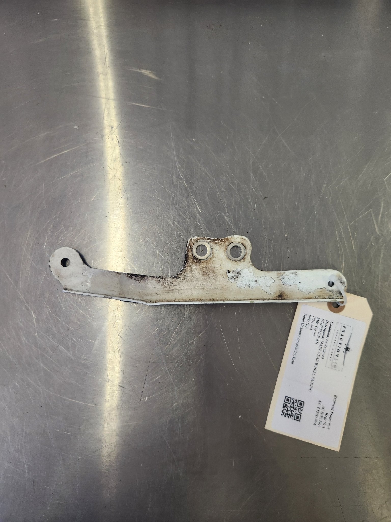 Cessna MAIN GEAR WHEEL FAIRING STIFFENER RH | FractionAIR Parts - Aircraft Parts & Accessories