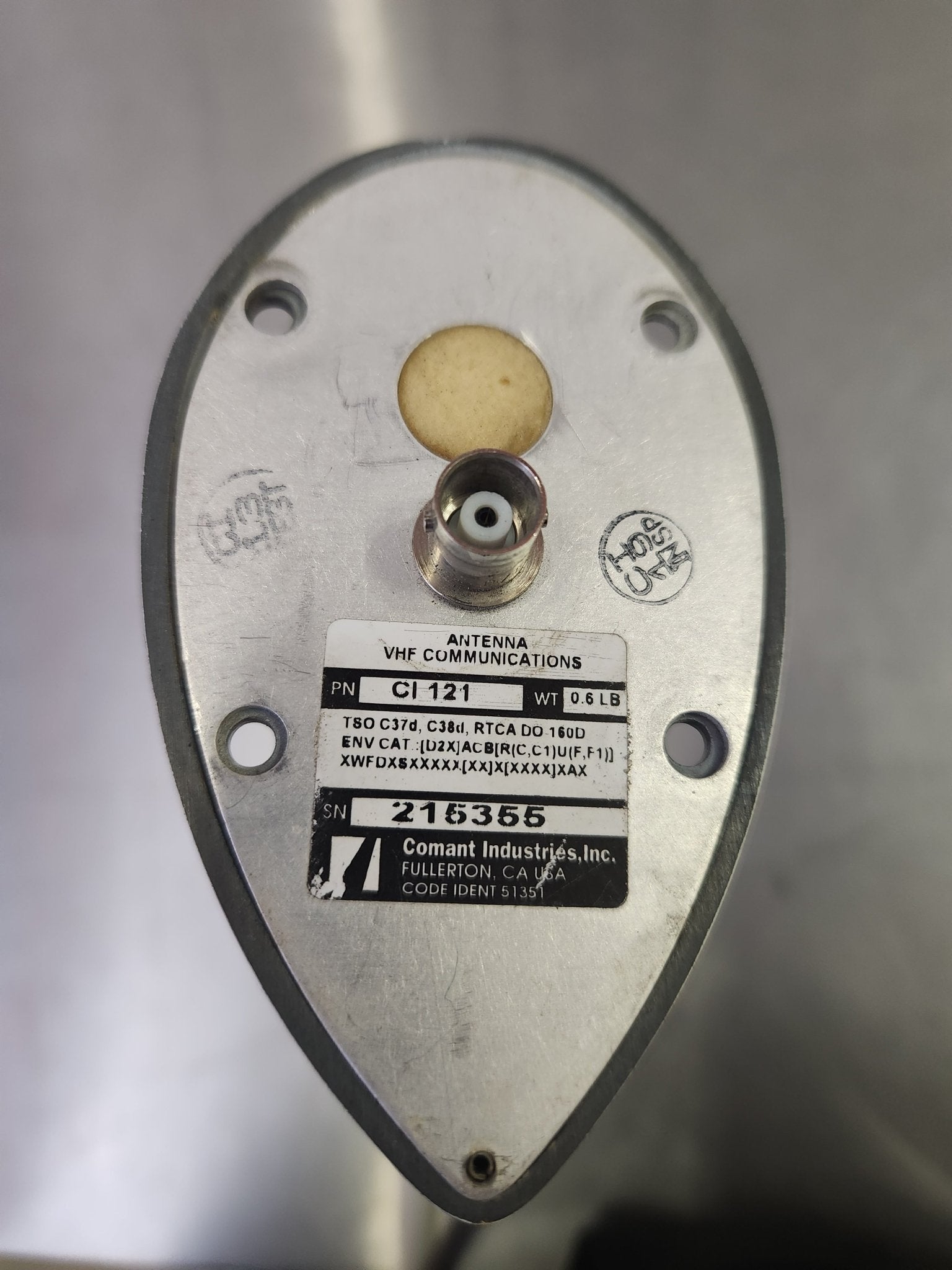 CI-121 Comant Industries Exterior Antenna | FractionAIR Parts - Aircraft Parts & Accessories