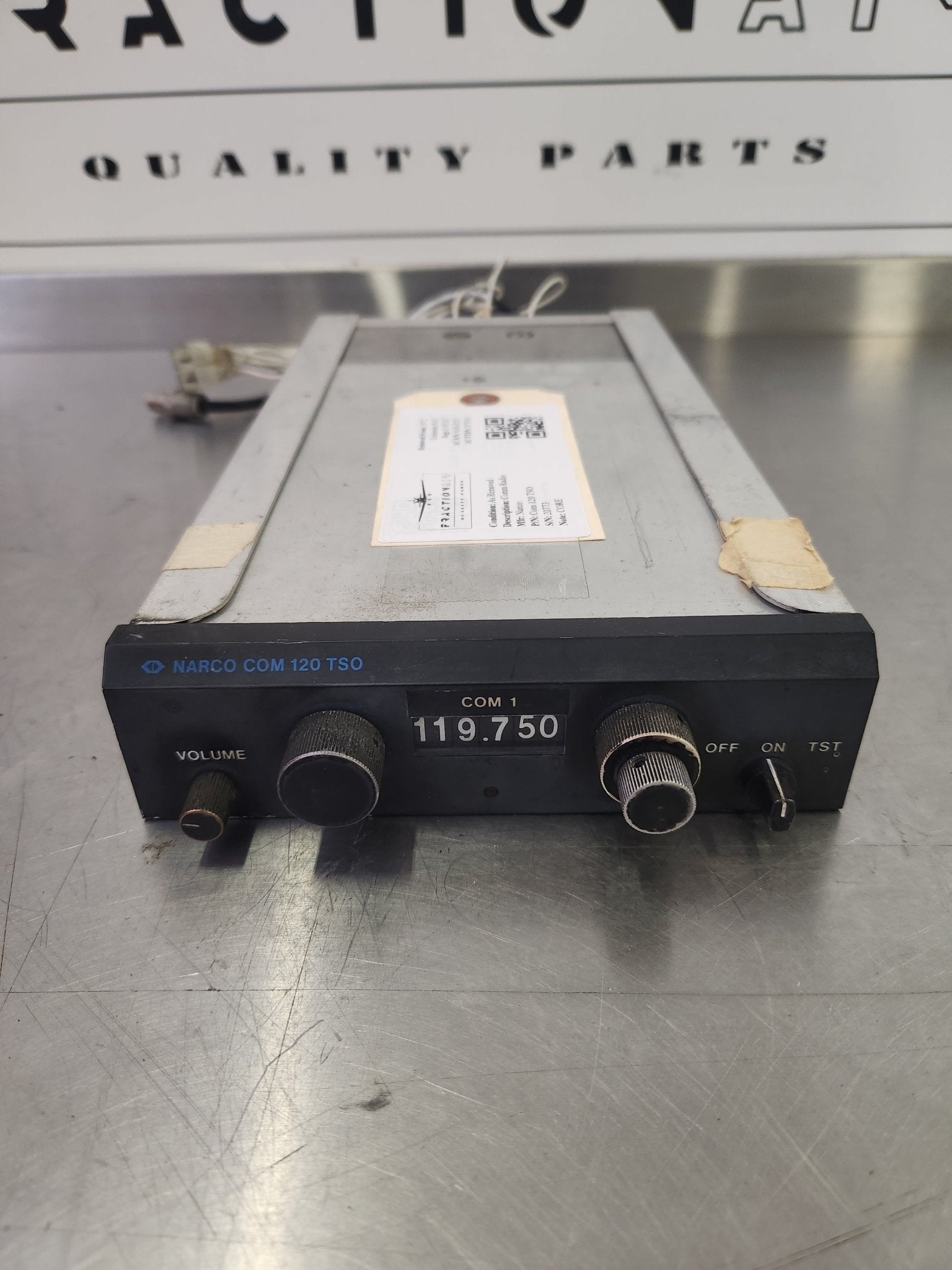 Com 120 TSO Narco Comm Radio | FractionAIR Parts - Aircraft Parts & Accessories