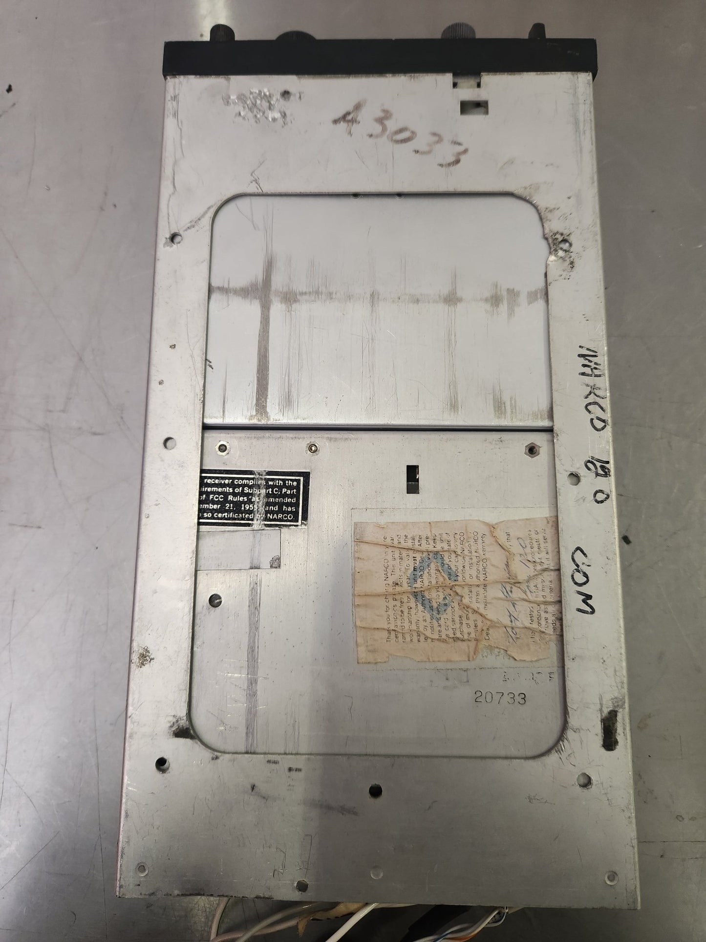 Com 120 TSO Narco Comm Radio | FractionAIR Parts - Aircraft Parts & Accessories