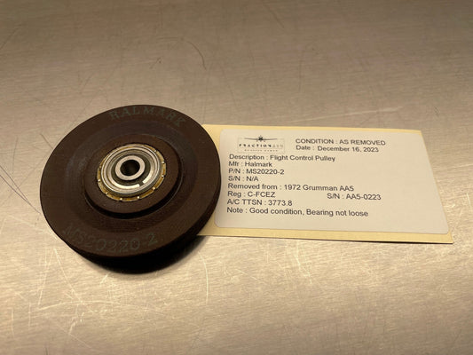 Flight Control Pulley MS20220 - 2 | FractionAIR Parts - Aircraft Parts & Accessories