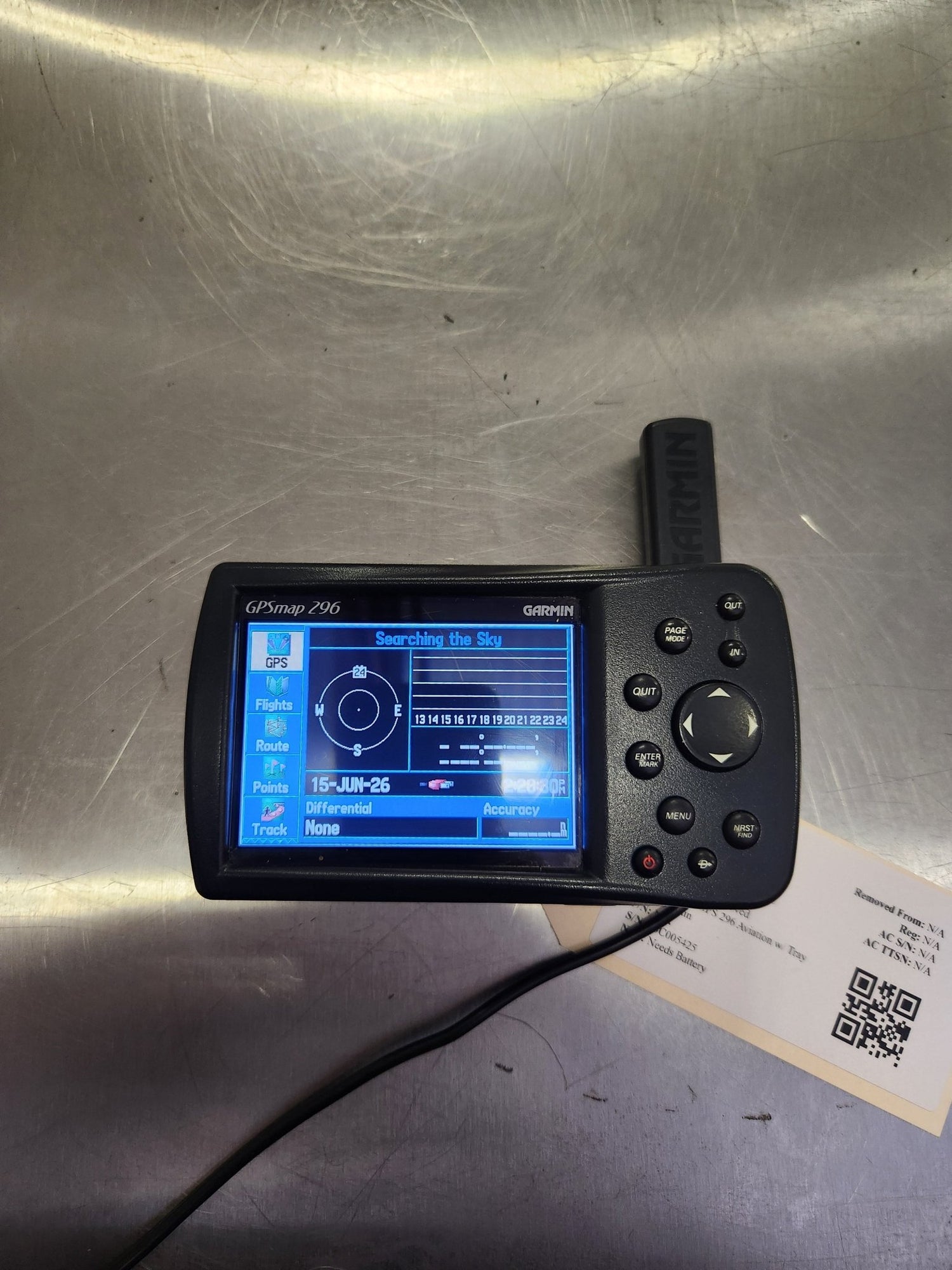 Garmin GPS 296 Aviation w/ Tray | FractionAIR Parts - Aircraft Parts & Accessories