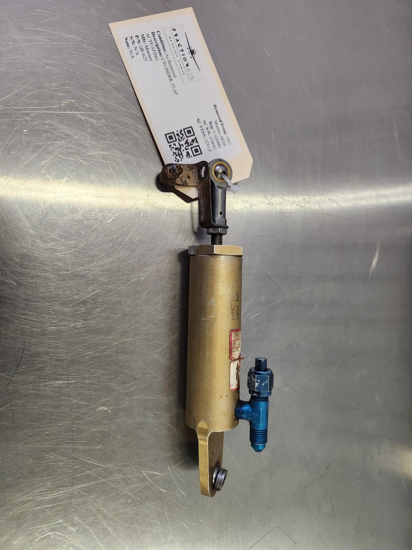 HE - 625 Mooney CYLINDER, FLAP ACTUATING | FractionAIR Parts - Aircraft Parts & Accessories