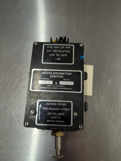 M - 2367 - AA Negretti & Zambra LTD. Accelerometer Switch | FractionAIR Parts - Aircraft Parts & Accessories