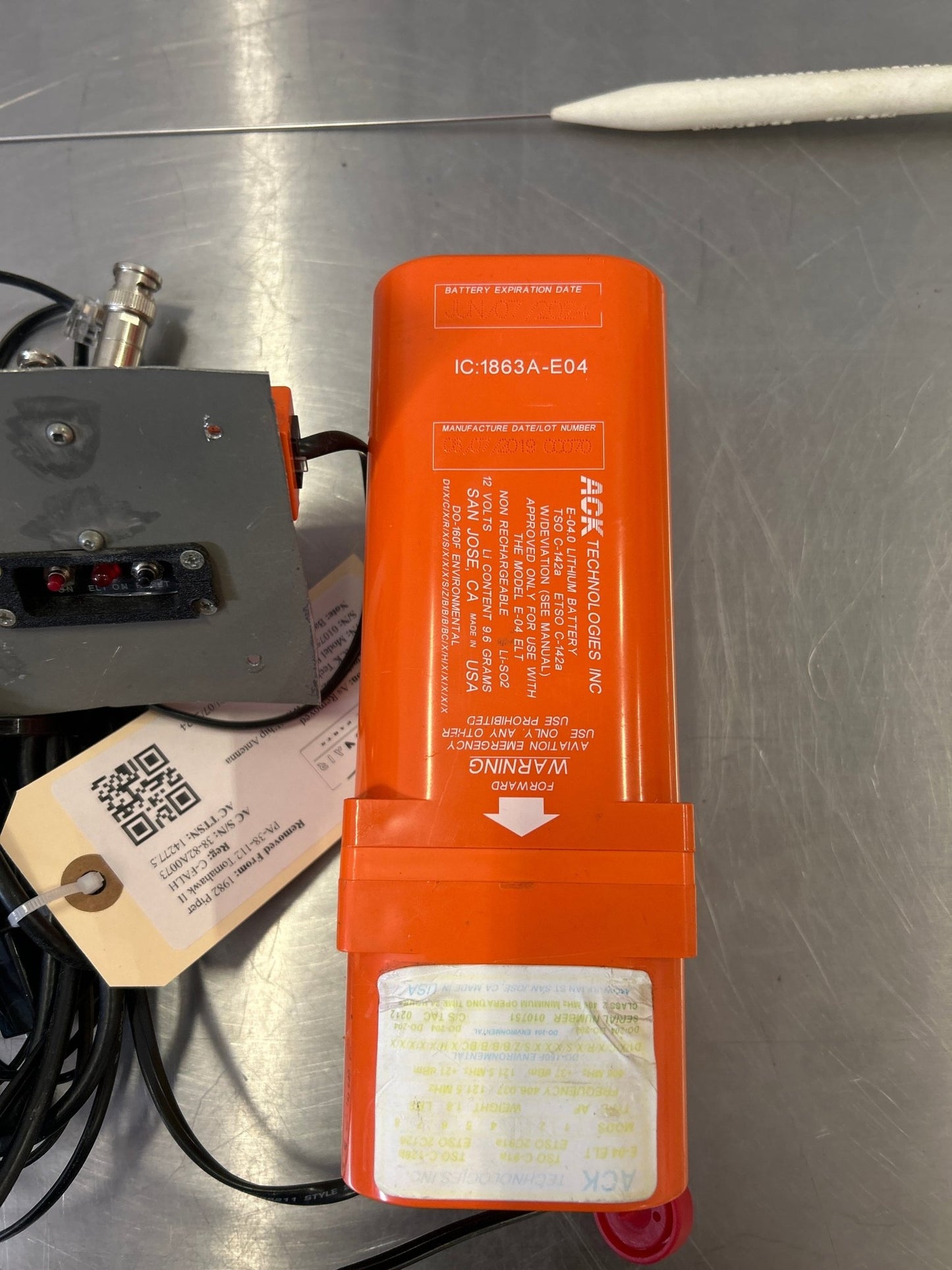Model E - 04 ACK Technologies ELT Kit With Whip Antenna | FractionAIR Parts - Aircraft Parts & Accessories