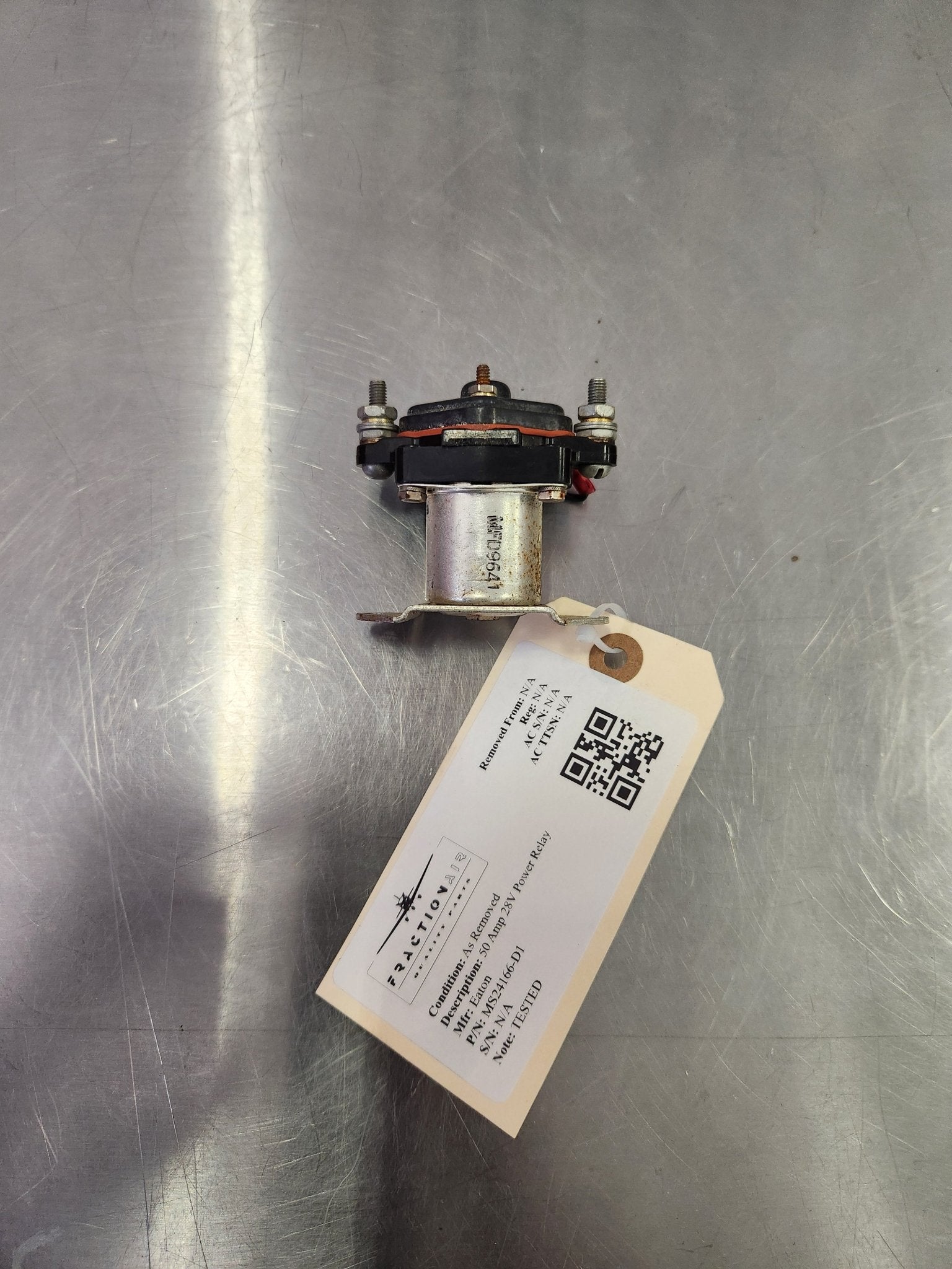 MS24166 - D1 Eaton 50 Amp 28V Power Relay 6041H200 | FractionAIR Parts - Aircraft Parts & Accessories
