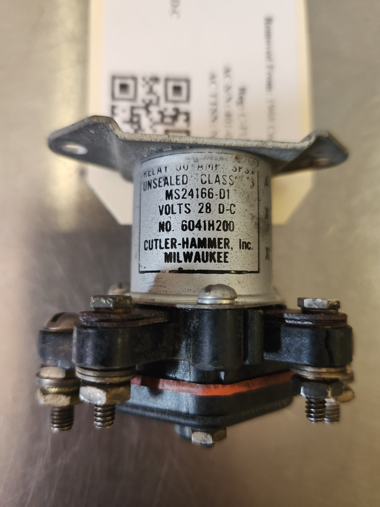 MS24166‑01 Cutler - Hammer RELEY 28 VOLTS D - C | FractionAIR Parts - Aircraft Parts & Accessories