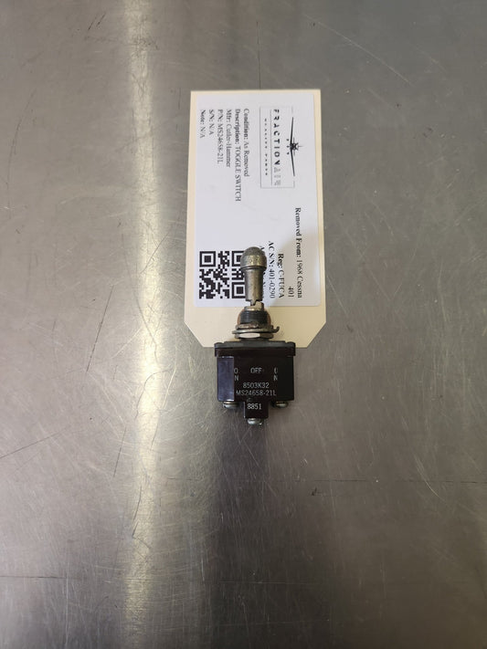 MS24658‑21L Cutler - Hammer TOGGLE SWITCH | FractionAIR Parts - Aircraft Parts & Accessories