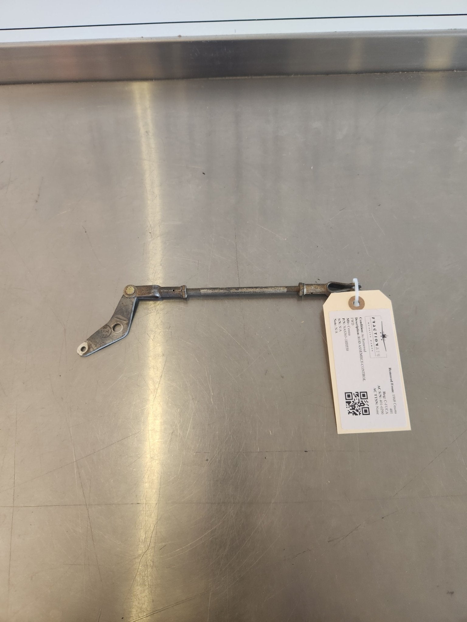 NAS363 - 1HH550 Cessna ROD ASSEMBLY - CONTROL FWD | FractionAIR Parts - Aircraft Parts & Accessories