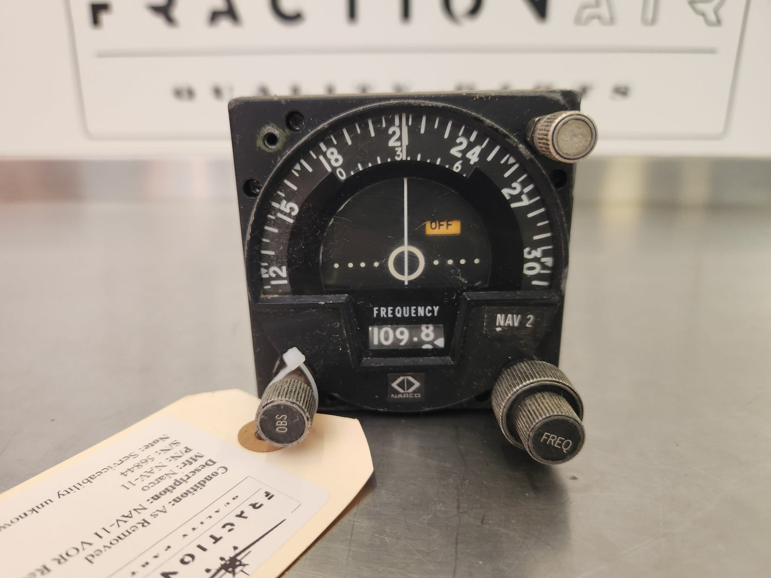 NAV - 11 Narco NAV - 11 VOR Receiver/Indicator | FractionAIR Parts - Aircraft Parts & Accessories