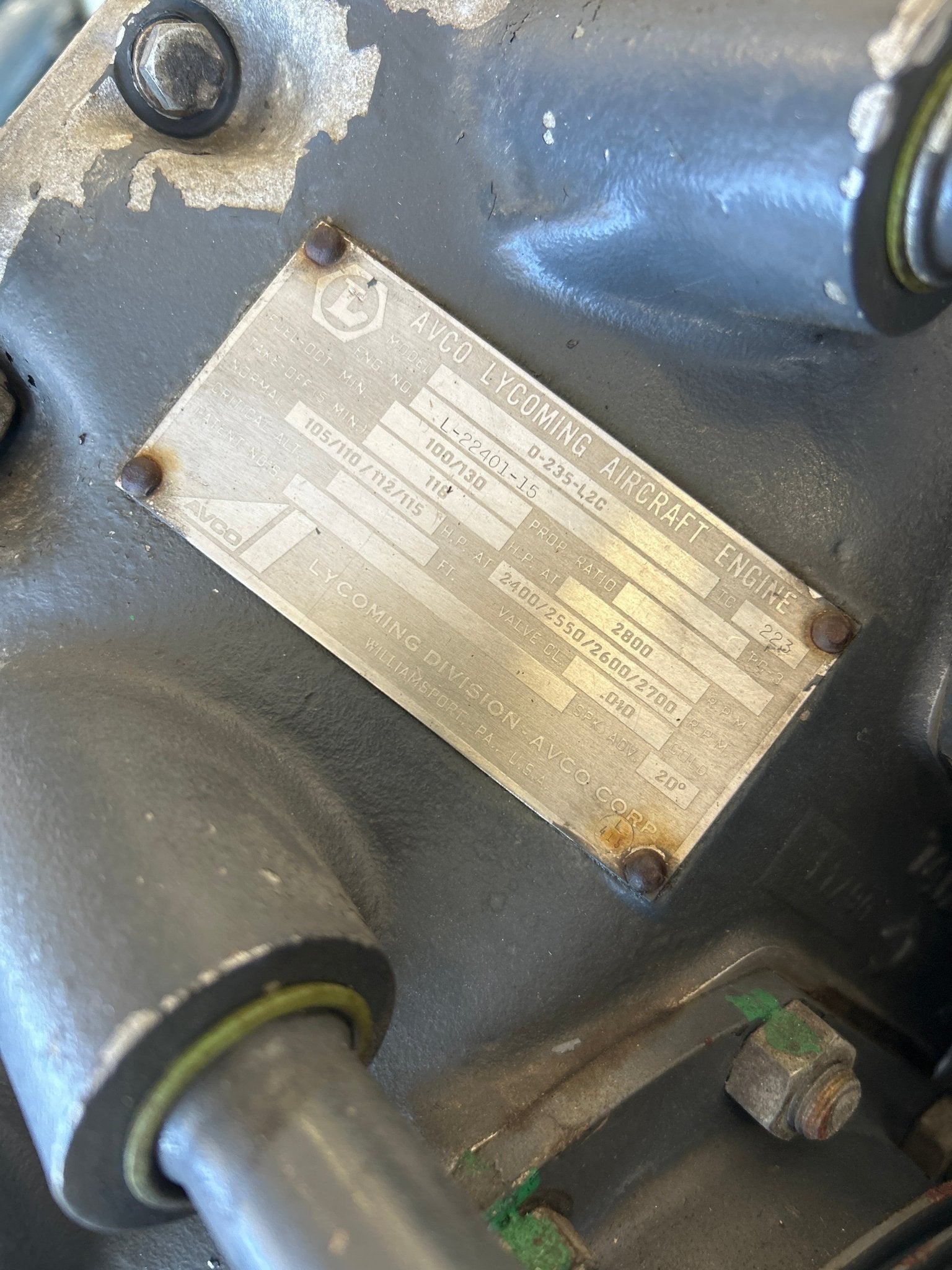 O - 235 - L2C (Core) Lycoming Engine | FractionAIR Parts - Aircraft Parts & Accessories