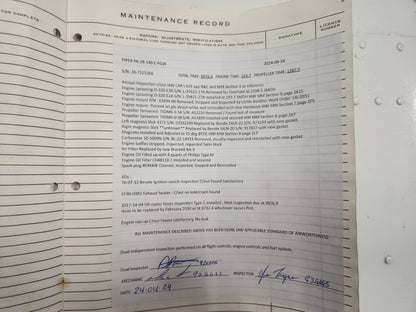 O - 320 - E3D LYCOMING ENGINE ASSY w/o ACCESSORIES (CORE) | FractionAIR Parts - Aircraft Parts & Accessories