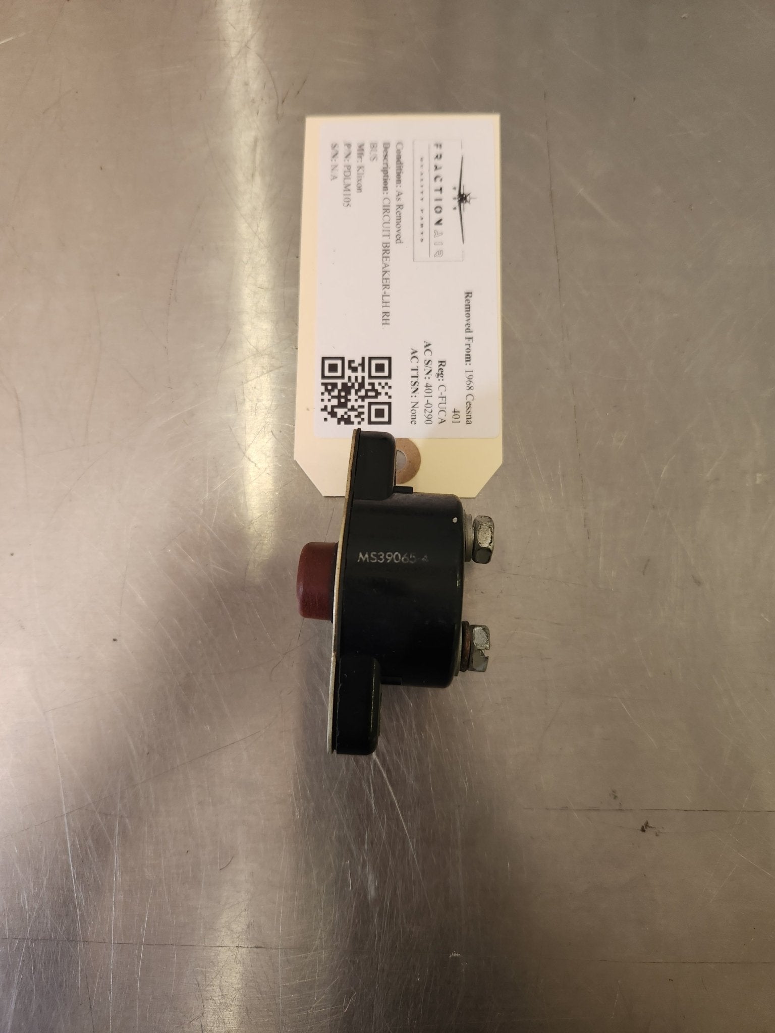 PDLM105 Klixon CIRCUIT BREAKER - LH RH BUS | FractionAIR Parts - Aircraft Parts & Accessories