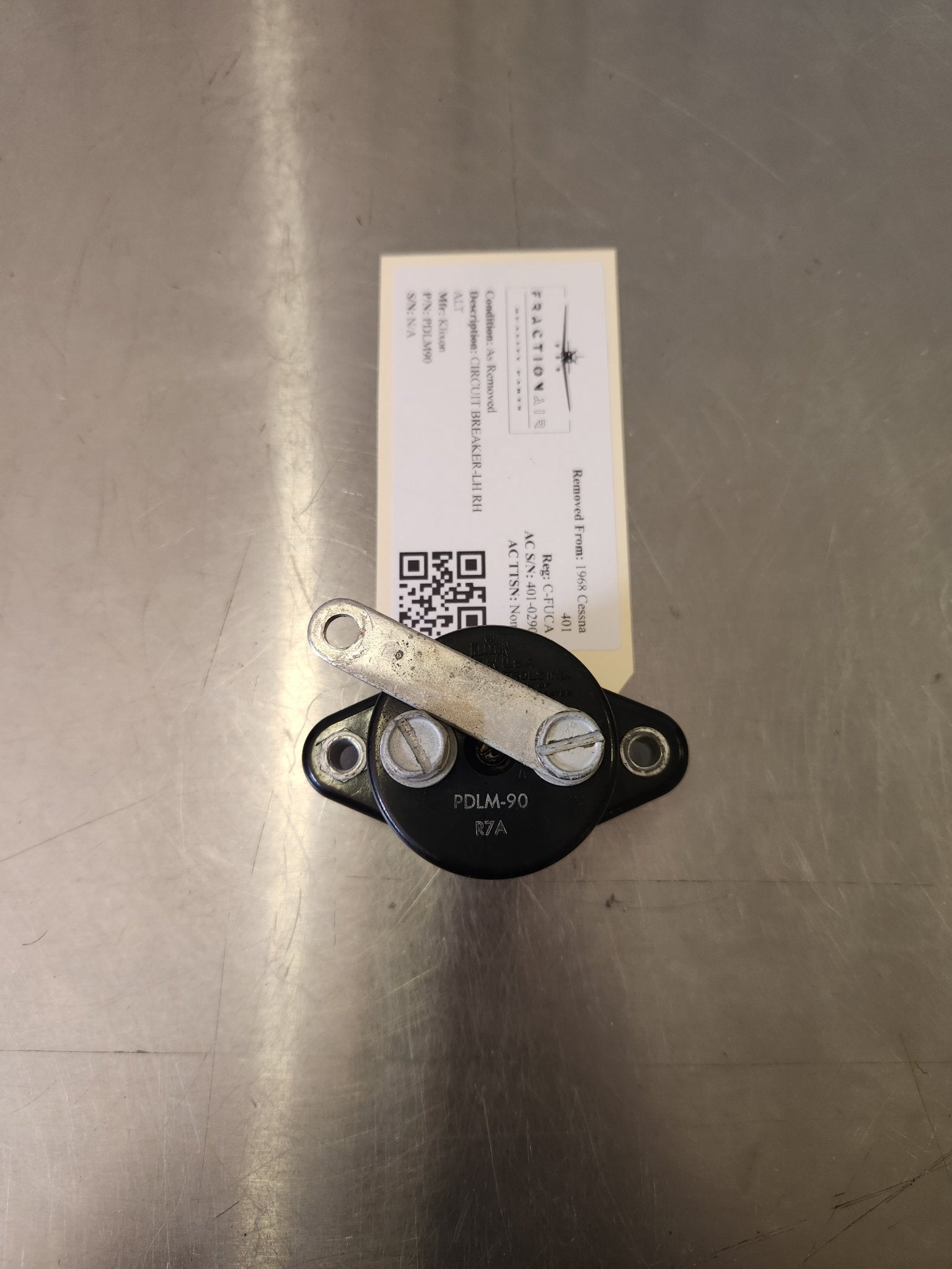 PDLM90 Klixon CIRCUIT BREAKER - LH RH ALT | FractionAIR Parts - Aircraft Parts & Accessories
