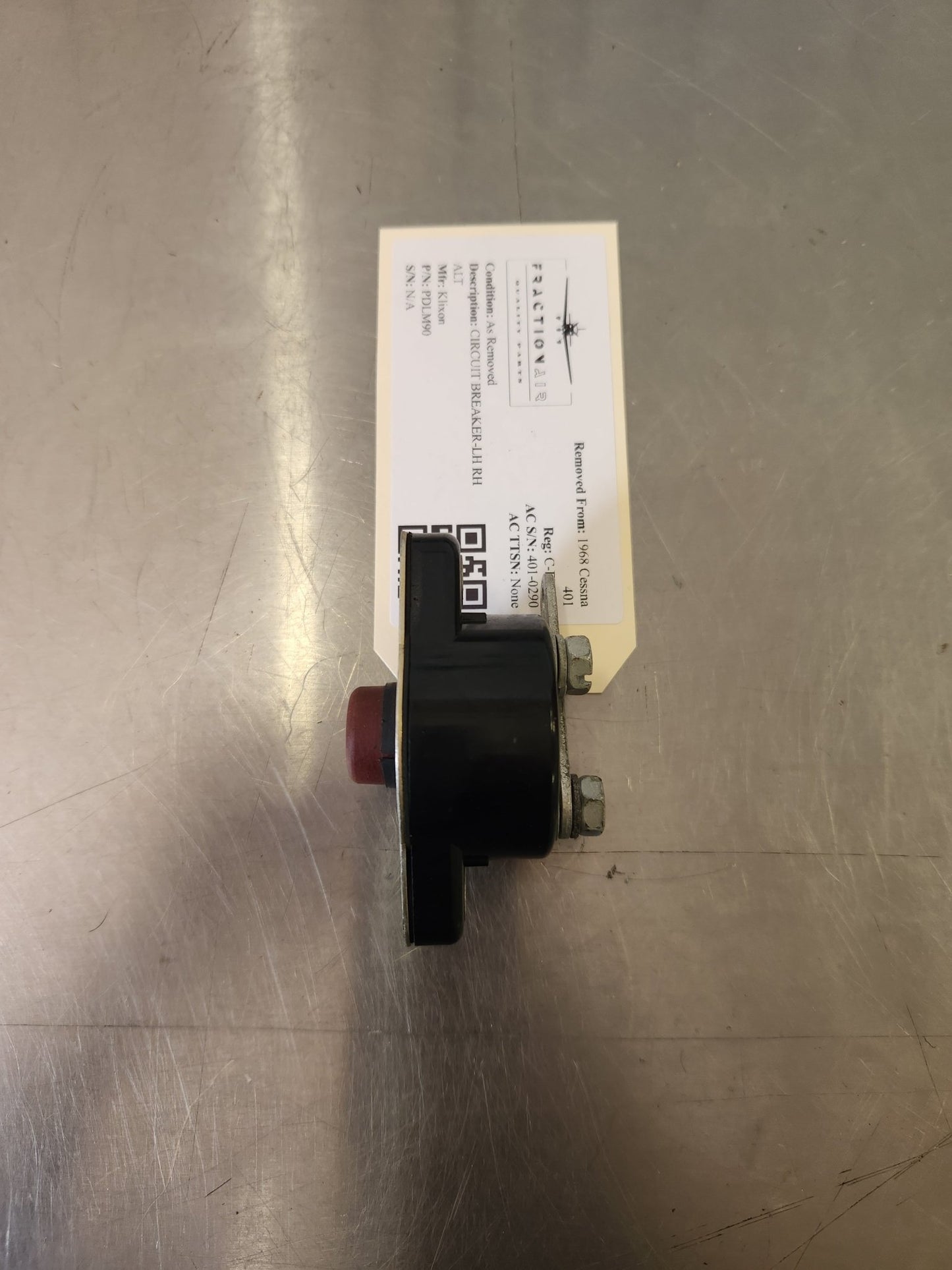 PDLM90 Klixon CIRCUIT BREAKER - LH RH ALT | FractionAIR Parts - Aircraft Parts & Accessories