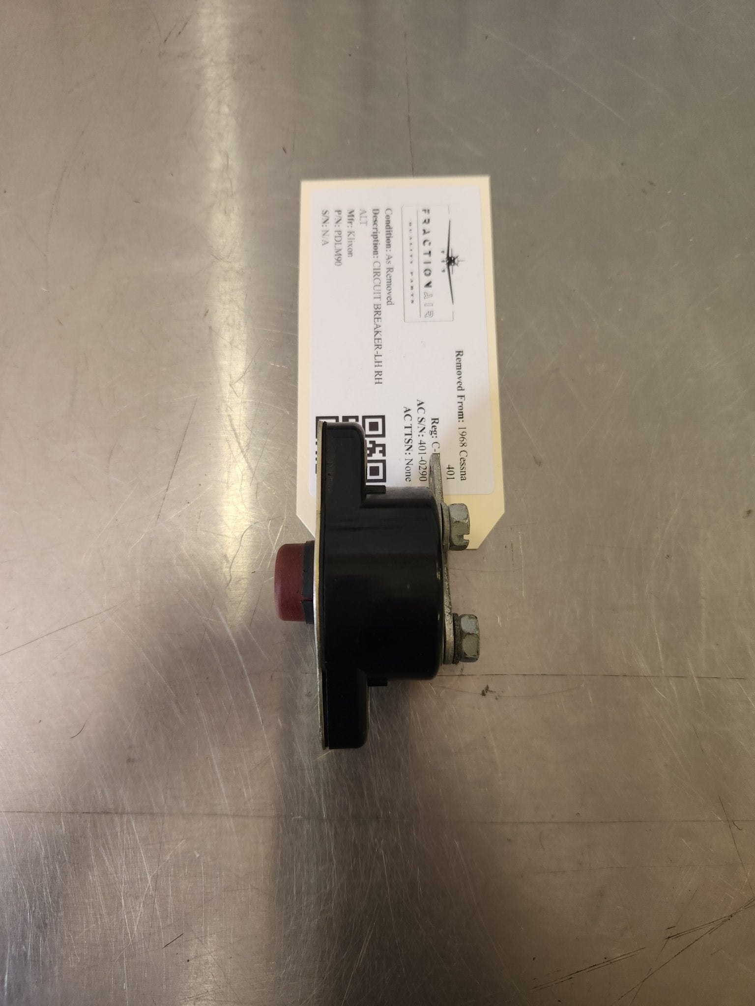 PDLM90 Klixon CIRCUIT BREAKER - LH RH ALT | FractionAIR Parts - Aircraft Parts & Accessories