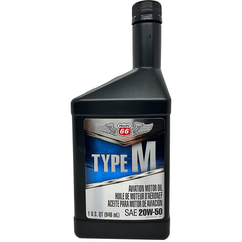 Phillips 66 Oil Type M Aviation 20W-50 | FractionAIR Parts - Aircraft Parts & Accessories