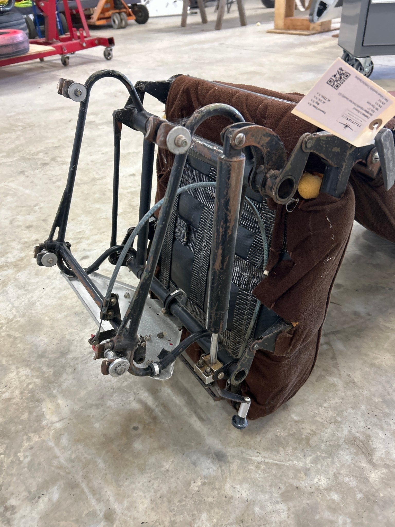 Piper Arrow Adjustable Front Seat Assembly LH - Rails: 11" | FractionAIR Parts - Aircraft Parts & Accessories