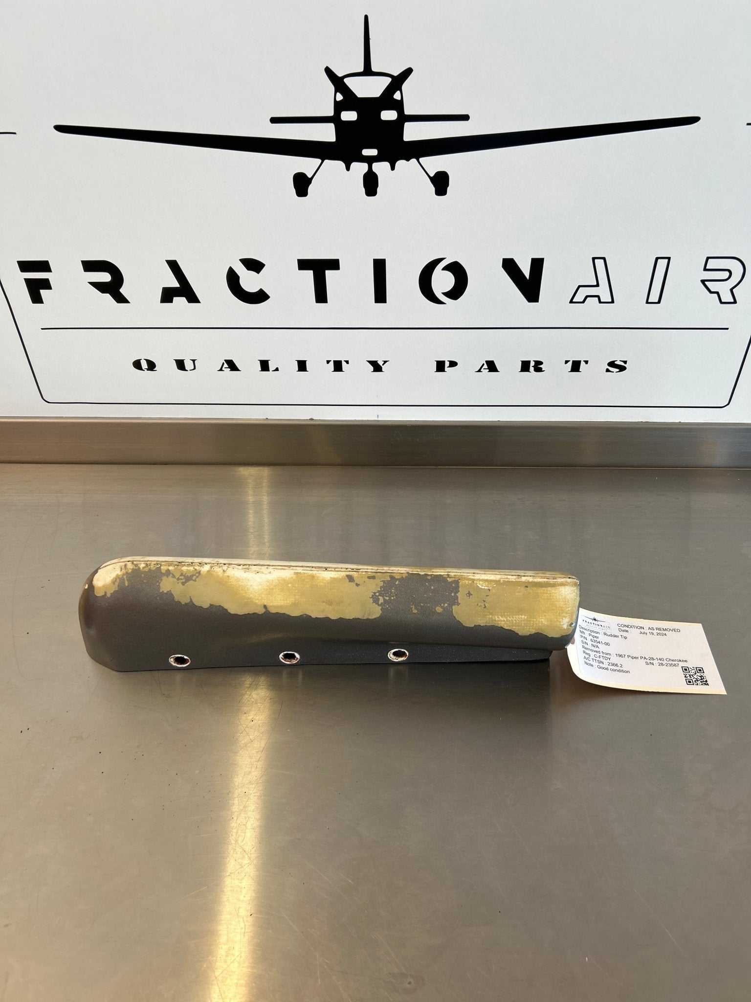 Piper Rudder Tip 63541 - 00 | FractionAIR Parts - Aircraft Parts & Accessories