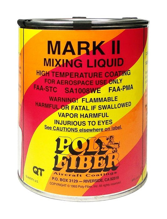 Poly-Fiber Mark II Mixing Liquid - Quart | FractionAIR Parts - Aircraft Parts & Accessories