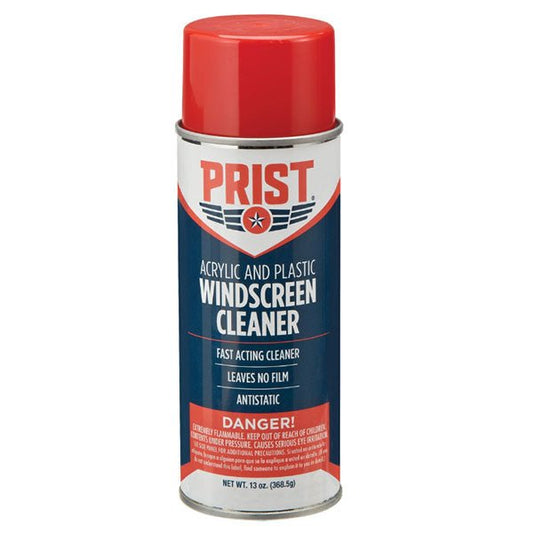 Prist Acrylic and Plastic Aircraft Windscreen Cleaner - Case of 12 Cans | FractionAIR Parts - Aircraft Parts & Accessories