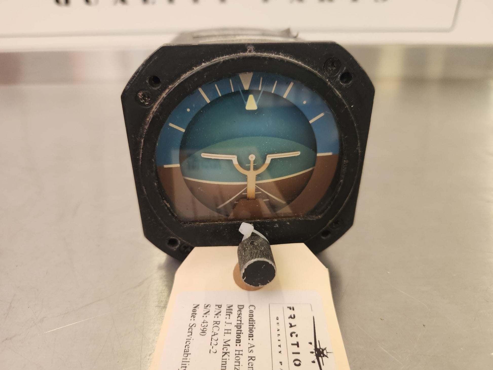 RCA22 - 2 J. H. McKinnon LTD Horizon Indicator Gyro 102 - 0041 - 01 | FractionAIR Parts - Aircraft Parts & Accessories