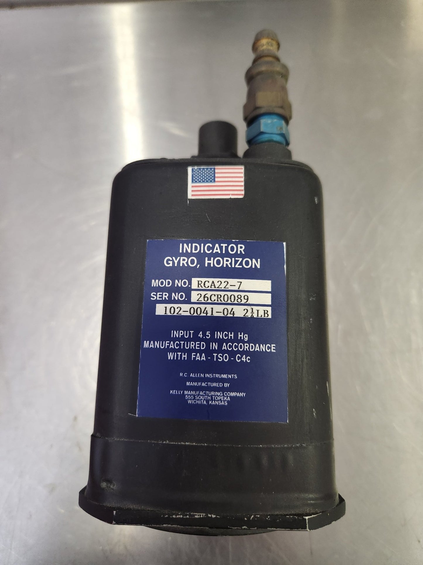 RCA22-7 RC Allen Instruments Horizon Indicator Gyro (Core) 102-0041-04 | FractionAIR Parts - Aircraft Parts & Accessories