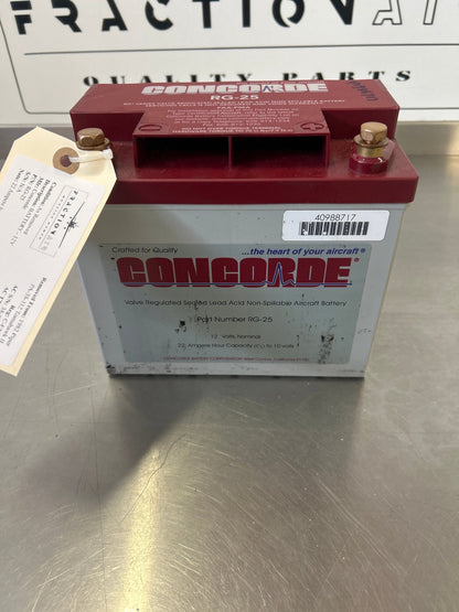 RG - 25 Concorde BATTERY - 12V 450 030 | FractionAIR Parts - Aircraft Parts & Accessories