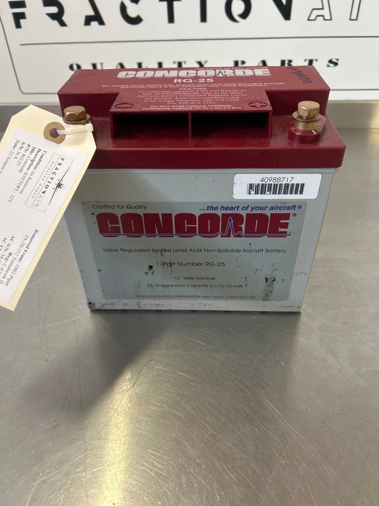 RG - 25 Concorde BATTERY - 12V 450 030 | FractionAIR Parts - Aircraft Parts & Accessories