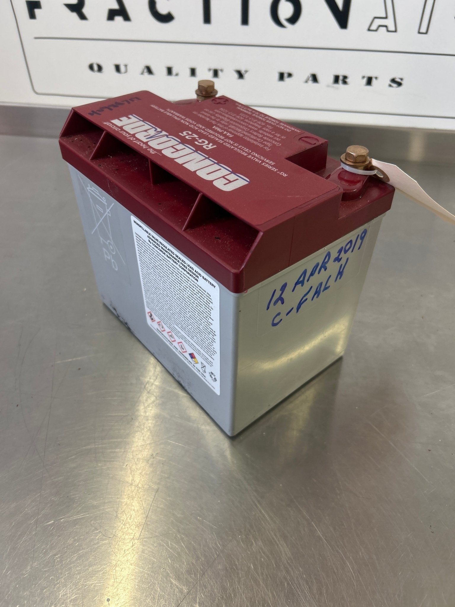 RG - 25 Concorde BATTERY - 12V 450 030 | FractionAIR Parts - Aircraft Parts & Accessories