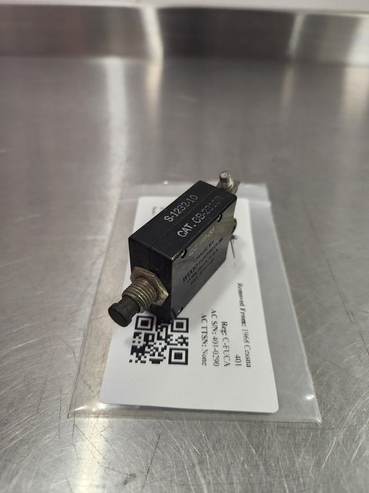 S - 12132 - 10 Wood Electric CIRCUIT BREAKER 10 AMP | FractionAIR Parts - Aircraft Parts & Accessories