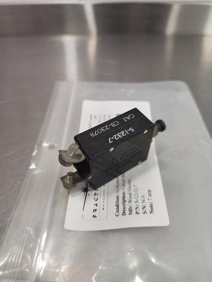 S - 12132 - 7 Wood Electric CIRCUIT BREAKER 7 AMP | FractionAIR Parts - Aircraft Parts & Accessories