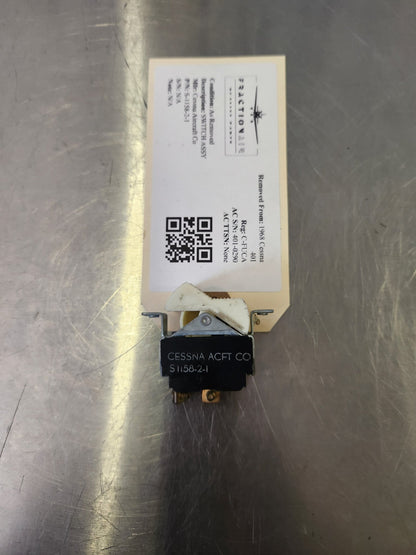 S‑1158‑2‑1 Cessna Aircraft Co SWITCH ASSY | FractionAIR Parts - Aircraft Parts & Accessories