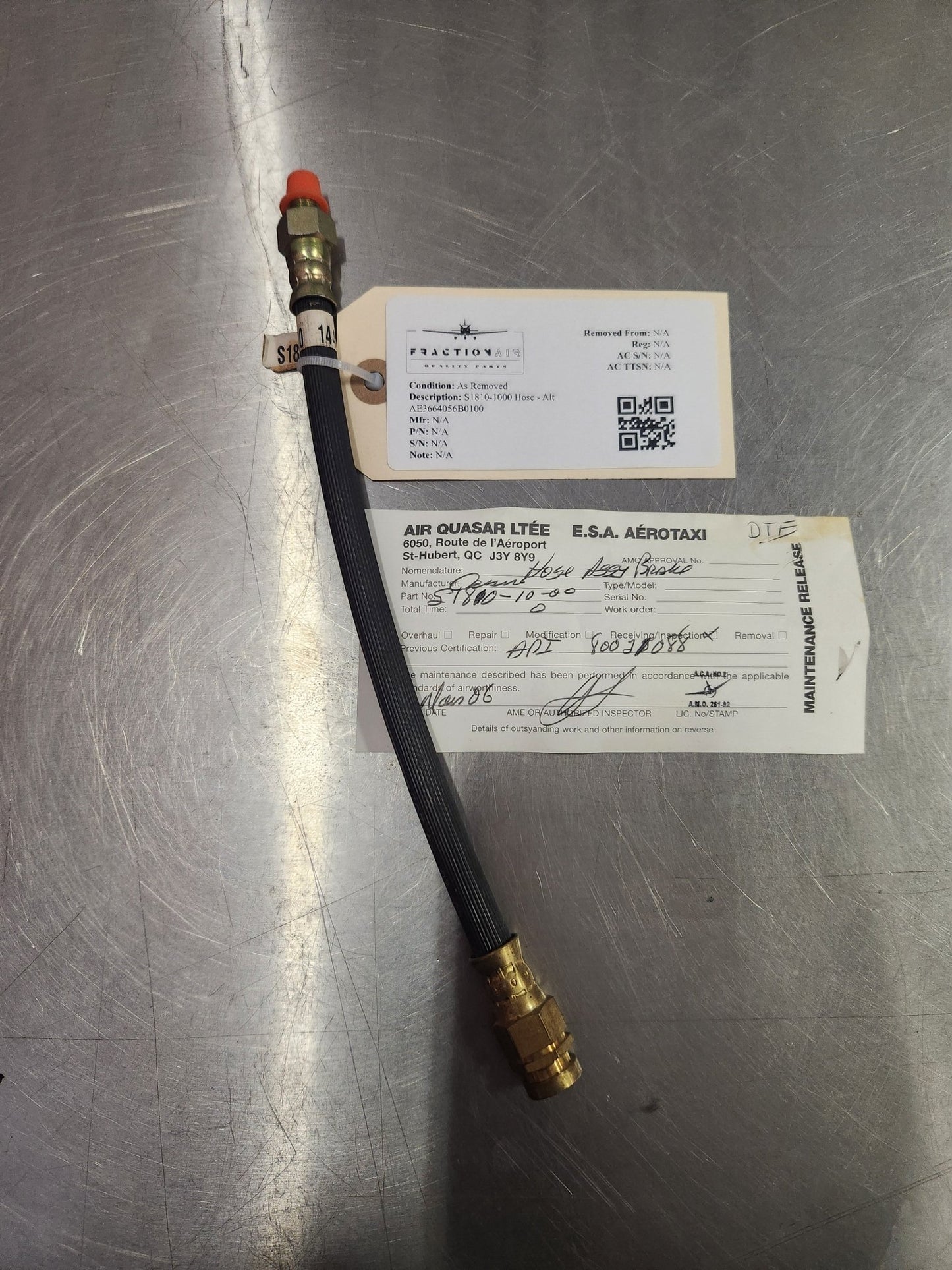 S1810-1000 Hose - Alt AE3664056B0100 | FractionAIR Parts - Aircraft Parts & Accessories